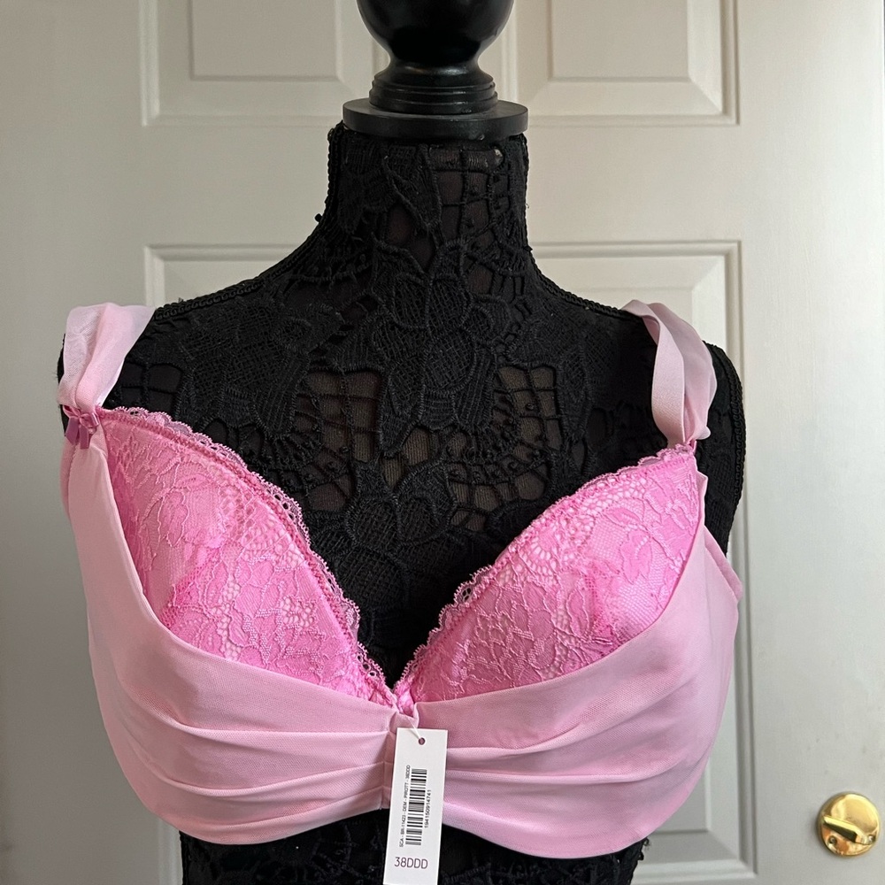 COPY - Adore Me Clairabella Contour Demi Bra White 38DDD NWTs